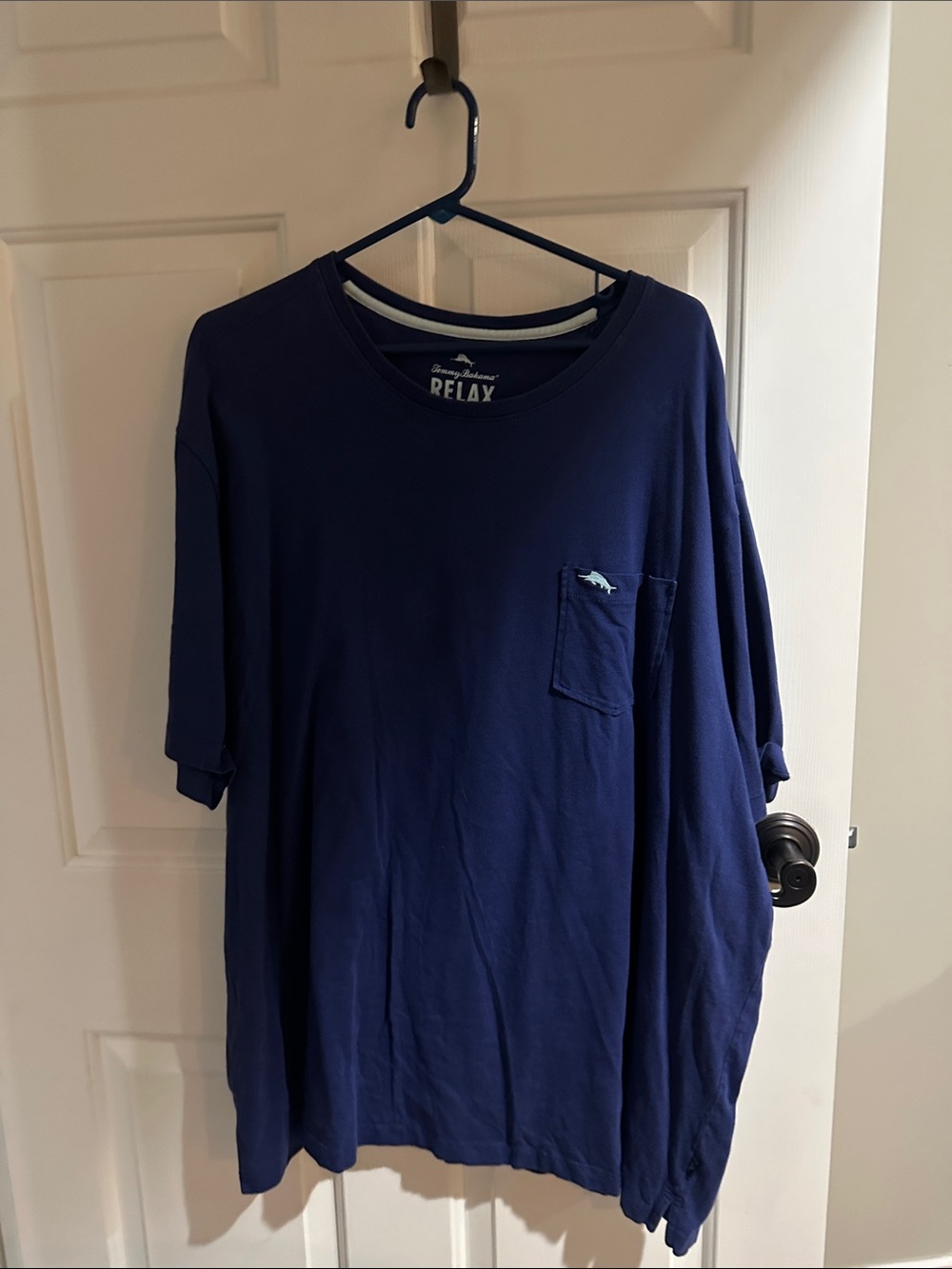 Tommy Bahama Navy Blue Short-Sleeve Pocket Tee